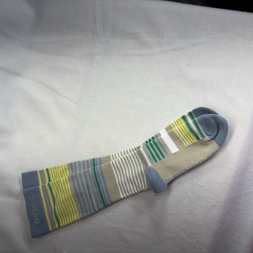 Figs Compression Socks‎ Striped Size Large NWOT
